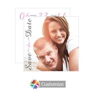 Incredible Photo Save the Date Wedding Card 5.25