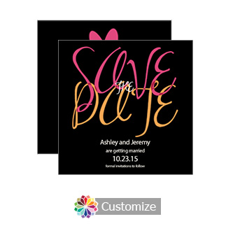 Infinity Save the Date Wedding Card 5.25