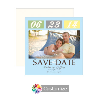 Knot Save the Date Wedding Card 5.25