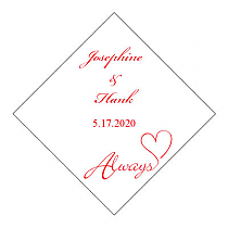 Love Swirly Diamond Wedding Label 