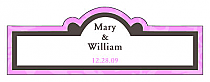 Magnolia Billbord Cigar Band Wedding Labels