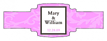 Magnolia Buckle Cigar Band Wedding Labels