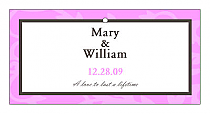 Magnolia Horizontal Small Rectangle Wedding Hang Tag