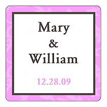 Magnolia Square Wedding Coaster