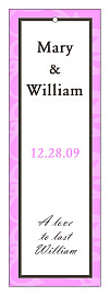 Magnolia Vertical Rectangle Wedding Hang Tag