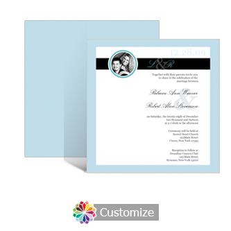 Memorable 5.875 x 5.875 Square Wedding Invitation