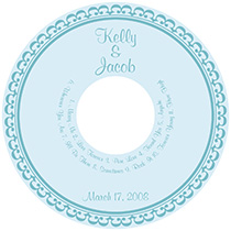 Monarch CD Wedding Labels