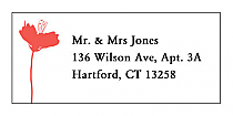 Orchid Address Wedding Labels