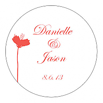 Orchid Circle Wedding Coaster