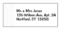 Paisley Address Wedding Labels