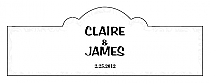 Paisley Billbord Cigar Band Wedding Labels