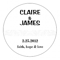 Paisley Circle Wedding Coaster