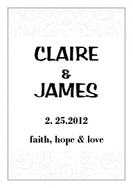 Paisley Rectangle Wedding Labels 