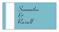 Personalize Classic Horizontal Small Rectangle Wedding Labels