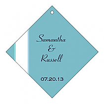 Personalize Classic Diamond Wedding Hang Tag