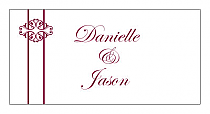 Personalize Decor Horizontal Small Rectangle Wedding Labels