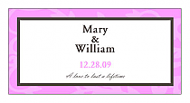 Personalize Magnolia Horizontal Small Rectangle Wedding Labels