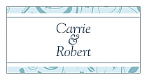 Personalize Provencale Horizontal Small Rectangle Wedding Labels  