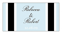 Personalize Simple Portrait Horizontal Small Rectangle Wedding Labels 