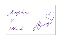 Personalized Always Swirly Rectangular Favor Labels