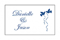 Personalized Doves Rectangular Favor Labels