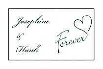 Personalized Forever Swirly Rectangular Favor Labels