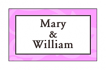 Personalized Magnolia Rectangular Favor Labels 