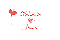 Personalized Orchid Rectangular Favor Labels