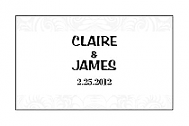 Personalized Paisley Rectangular Favor Labels