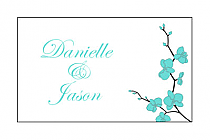 Personalized Summer Orchid Rectangular Favor Labels