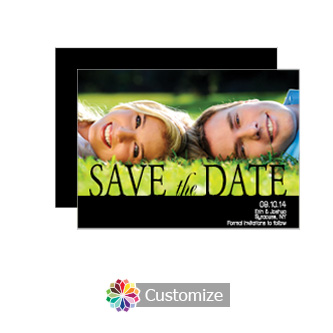 Photo Save the Date Wedding Card 4.5 x 6.25