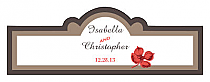 Polka Billbord Cigar Band Wedding Labels