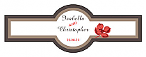 Polka Cigar Band Wedding Labels