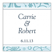 Provencale Square Favors Wedding Labels