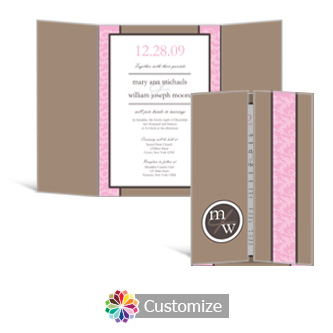 Rococo 5 x 7 Gate-Fold Wedding Invitation