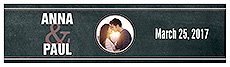 Romantic Photo Chalkboard Water Bottle Wedding Labels