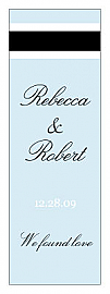 Simple Portrait Large Vertical Rectangle Wedding Label 2x6.25