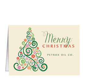 Personalized Unique Business Christmas Cards and Corporate Holiday Cards. Business Greeting