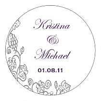 Vintage Circle Wedding Coaster