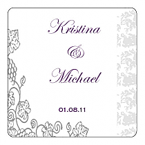 Vintage Square Wedding Coaster