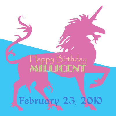 Custom Birthday Unicorn Labels