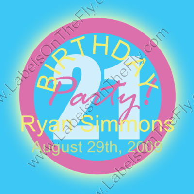 Birthday Boy Party Custom Stickers