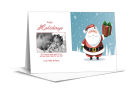 Christmas Santa and Sleigh Family Cards 5.5x7.875 with Family Photo