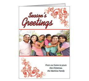 Merry Christmas Holiday Card 5.50" x 7.875"