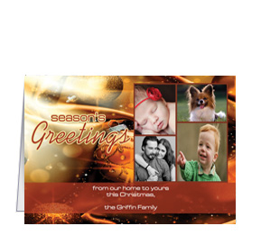 Season's Greetings Holiday Card 7.875" x 5.50"