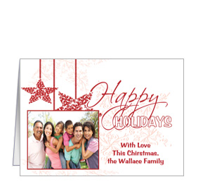 Happy Holidays Custom Greeting Card 7.875" x 5.50"