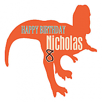 Birthday Dinosaur Labels