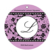 Floral Pearls Big Circle Food & Craft Hang Tag