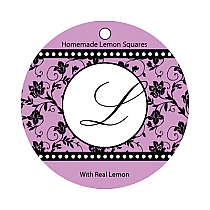 Floral Pearls Circle Food & Craft Hang Tag