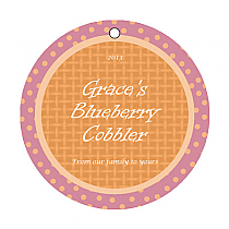 Polka Dot Big Circle Food & Craft Hang Tag